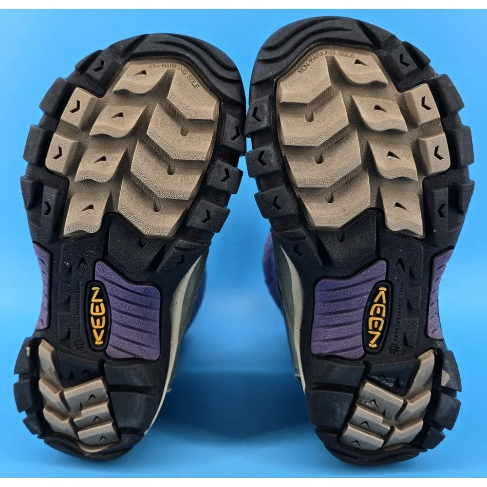 Keen Shellback Winter Boot Big Girl Sz 5 EU35 Waterproof Purple‎ Gray Insulated
